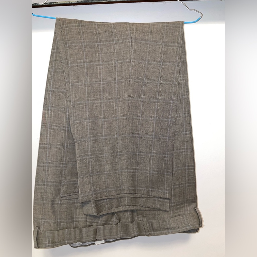 Gray Plaid Trousers